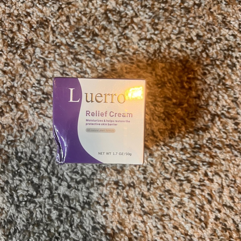 Luerro Relief Cream Moisturizer All Natural Plant Formula 1.7 oz NEW